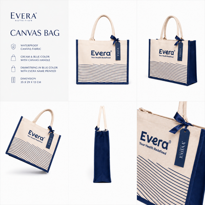 Canvas Shopping Tote Bag