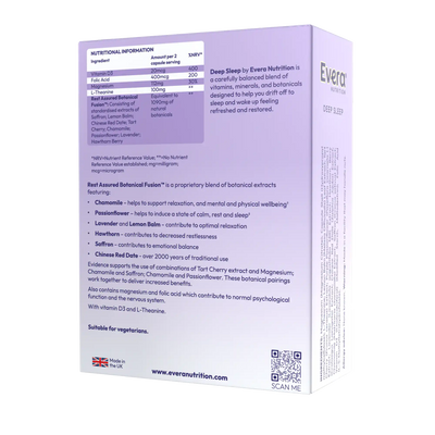 Evera Nutrition Deep Sleep nutritional information