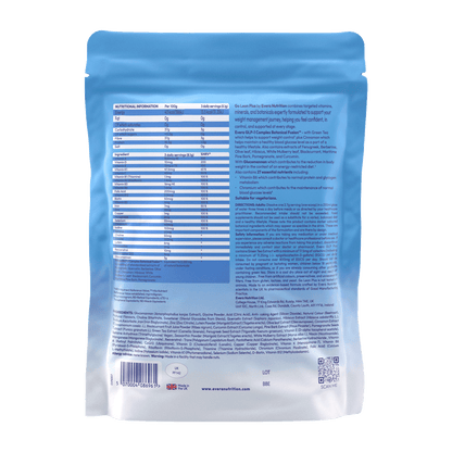 Evera Nutrition Go Lean Plus pack with nutritional information.