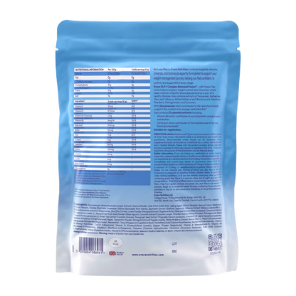 Evera Nutrition Go Lean Plus pack with nutritional information.