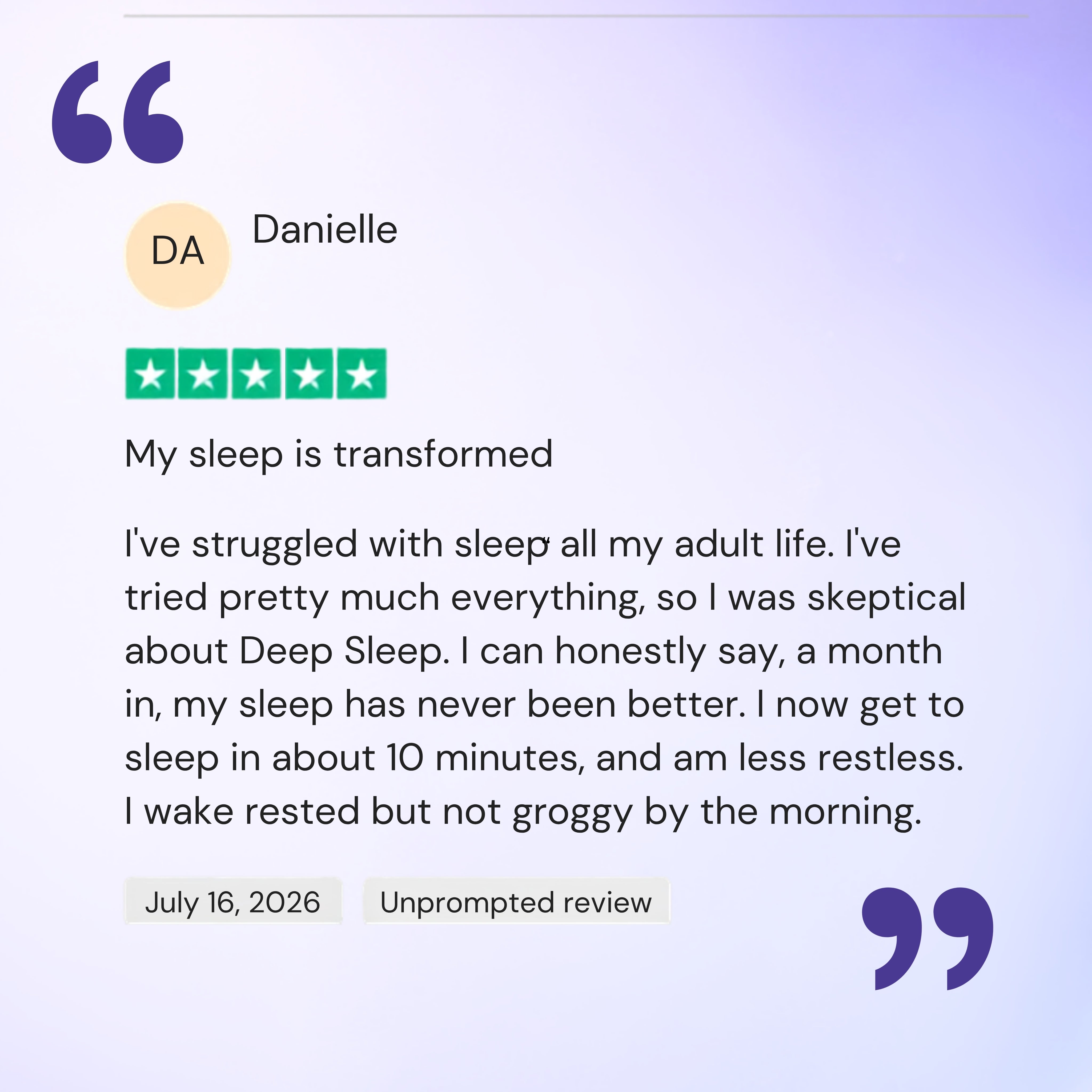 Deep Sleep